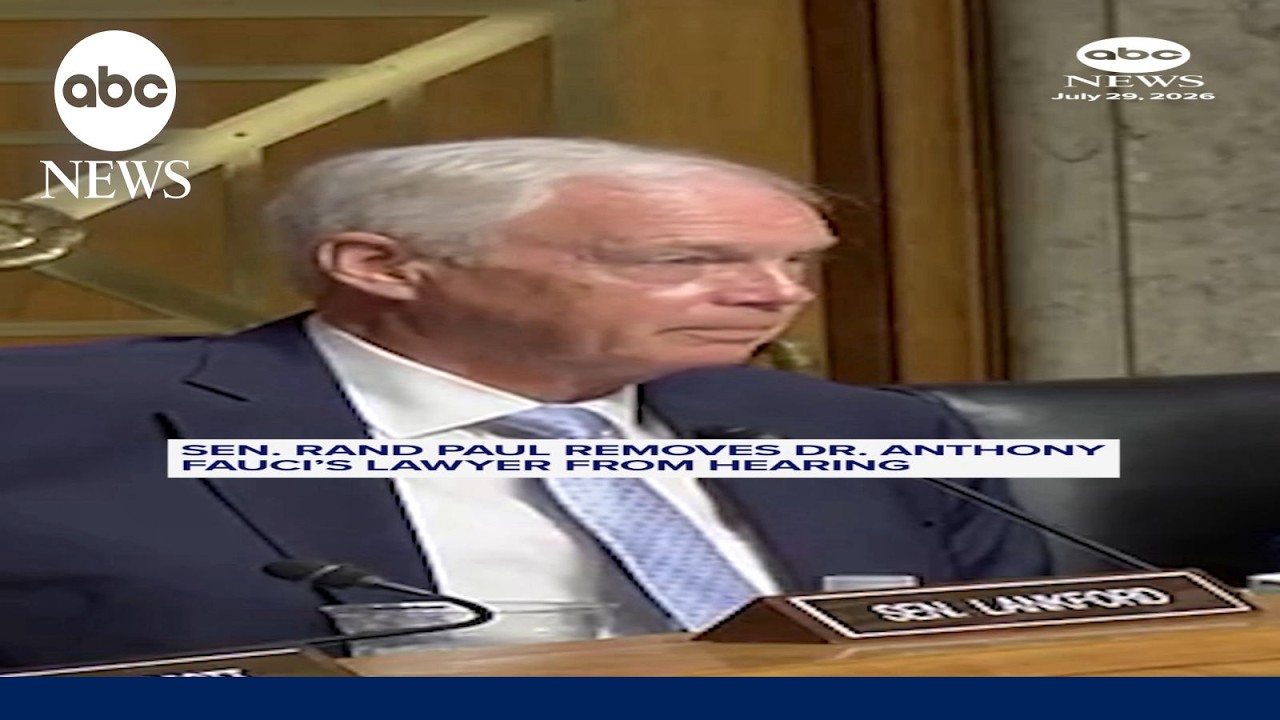 Sen. Rand Paul removes Dr. Anthony Fauci’s lawyer from hearing