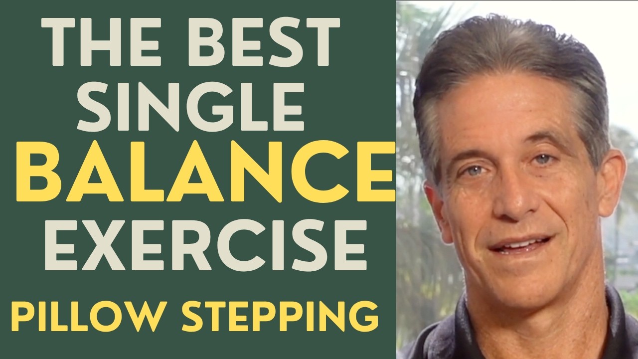Seniors: The Best Single Balance Exercise: Pillow Stepping.