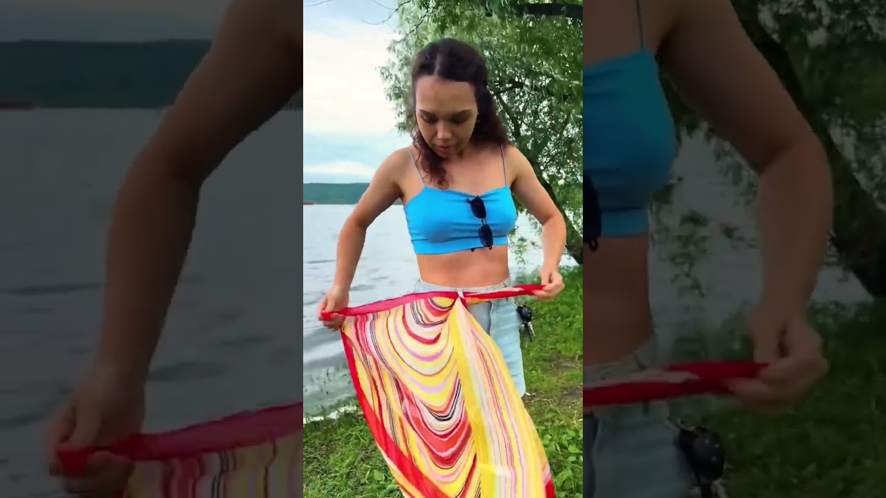 Summer Hack! Turn a Silk Scarf into a Cute Purse in Seconds! 👜