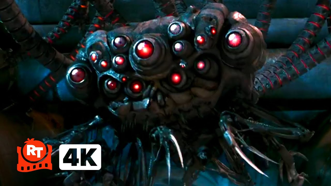 The Matrix Revolutions (2003) 4K – Destroying the Sentinel Drill (2/8) | Movieclips