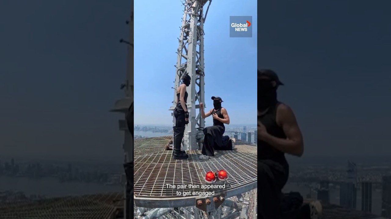 “The power of love”: Couple gets engaged on top of the Empire State Building