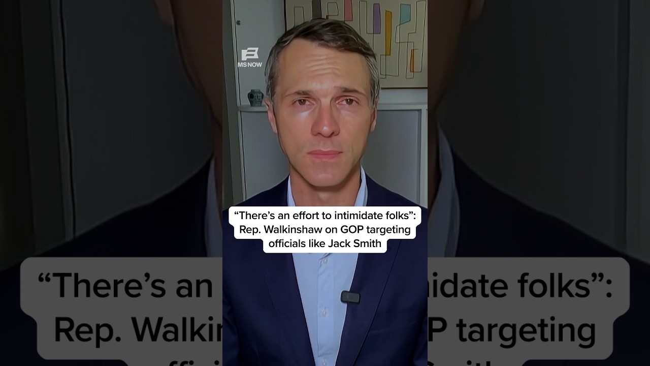 ‘There’s an effort to intimidate folks’: Rep. Walkinshaw on GOP targeting officials like Jack Smith