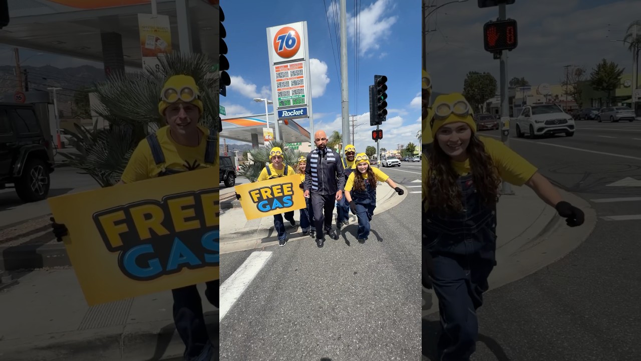 Today’s mission: fill someone’s tank ⛽💛 #Minions #MinionsPartner #MinionsandMonsters