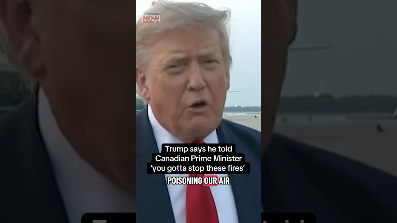 Trump asked about Canadian wildfires