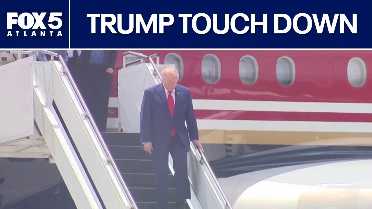 Trump lands in Georgia ahead of Cobb County visit | FOX 5 News