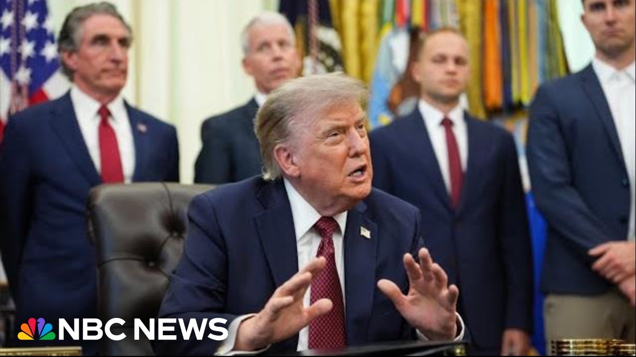 Trump takes questions on Iran and cyclosporiasis outbreak during White House event