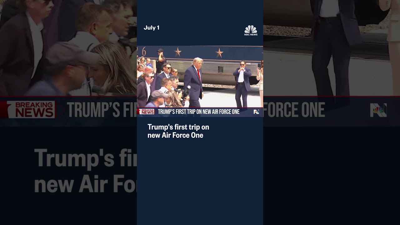 Trump’s first trip on new Air Force One
