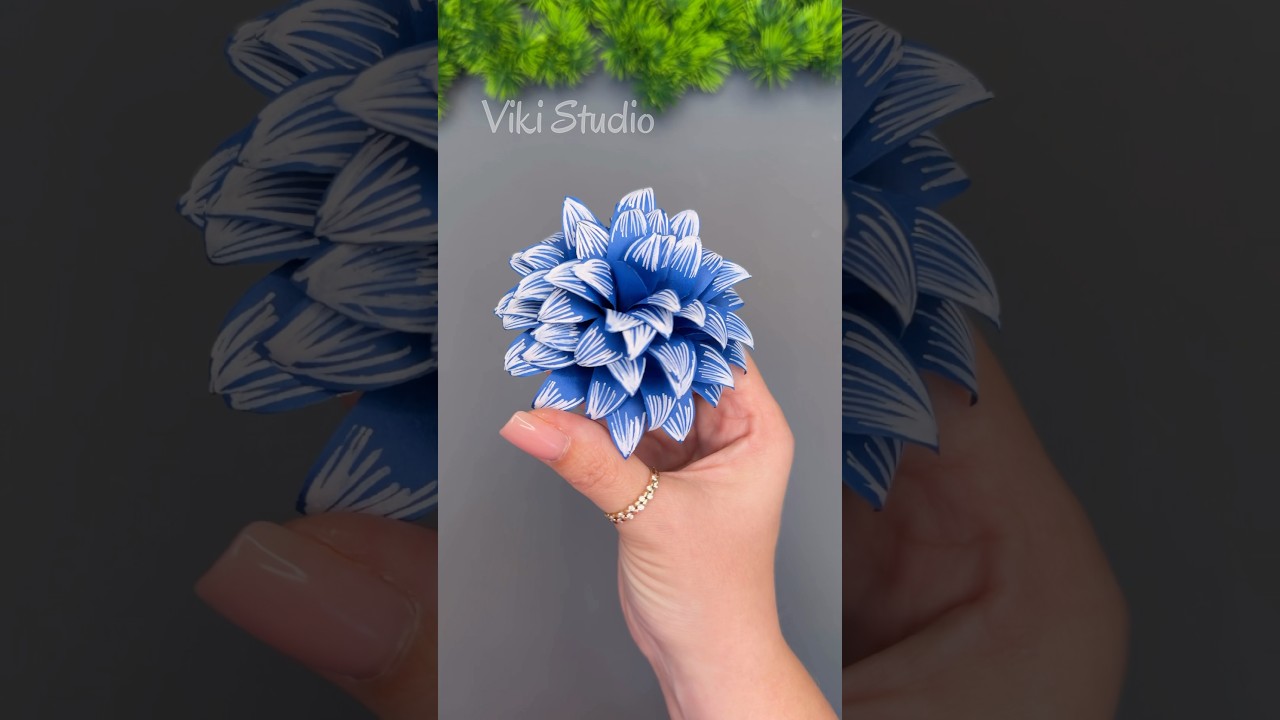 Turn Paper Into Beautiful Flowers 🌸  #PaperFlowers #DIY #PaperCraft