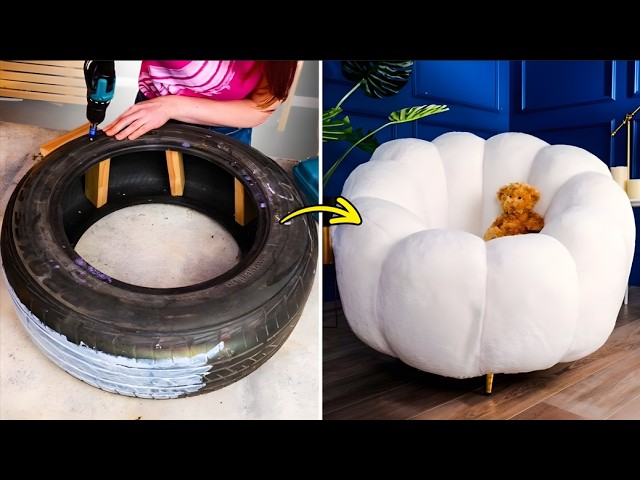 Turn your old Tires into Cozy Things for Home