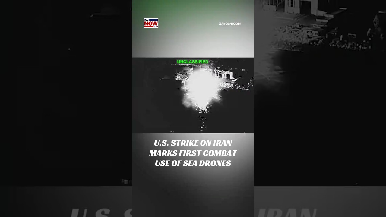 US strike on Iran marks first combat use of sea drones