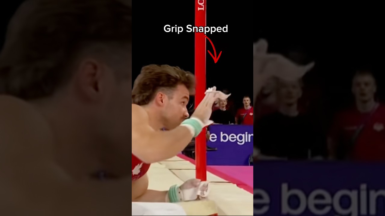 What happens when a gymnasts grip breaks 😳 (Will Emard) #gymnastics #olympics #sports #gymnast #usa