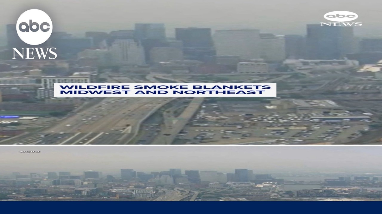 Wildfire smoke blankets midwest and northeast