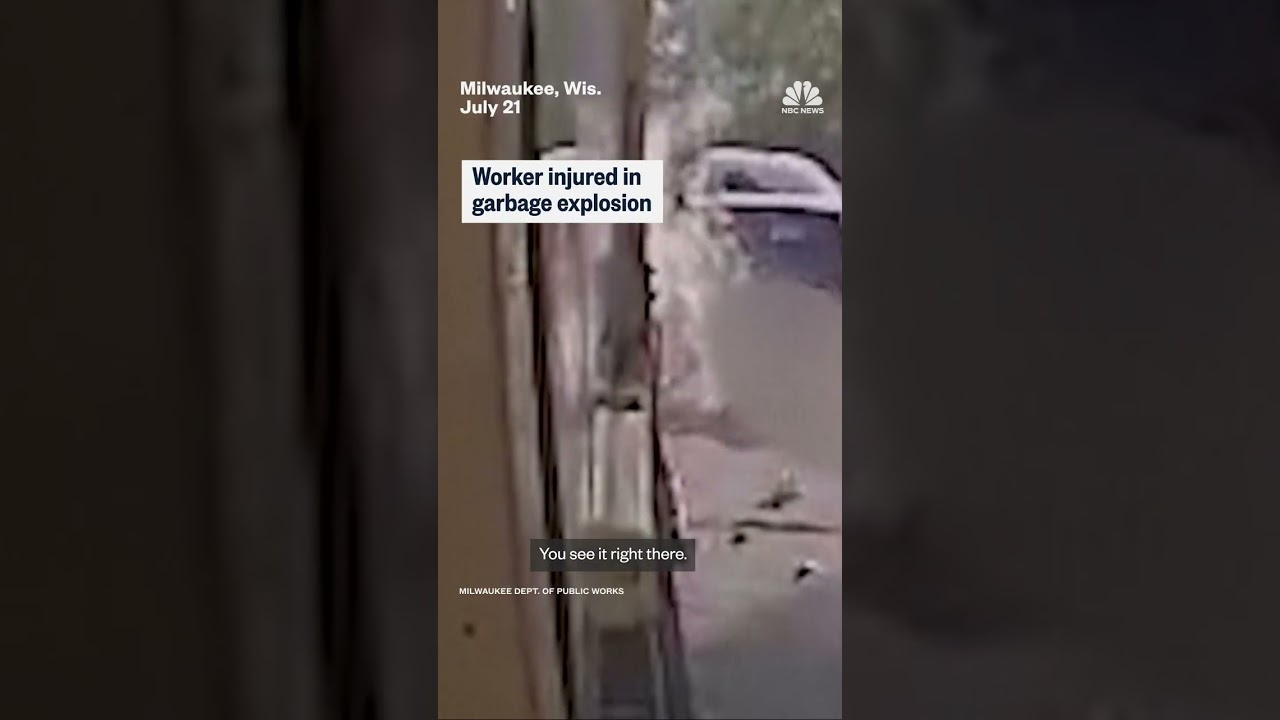 Worker injured in garbage explosion