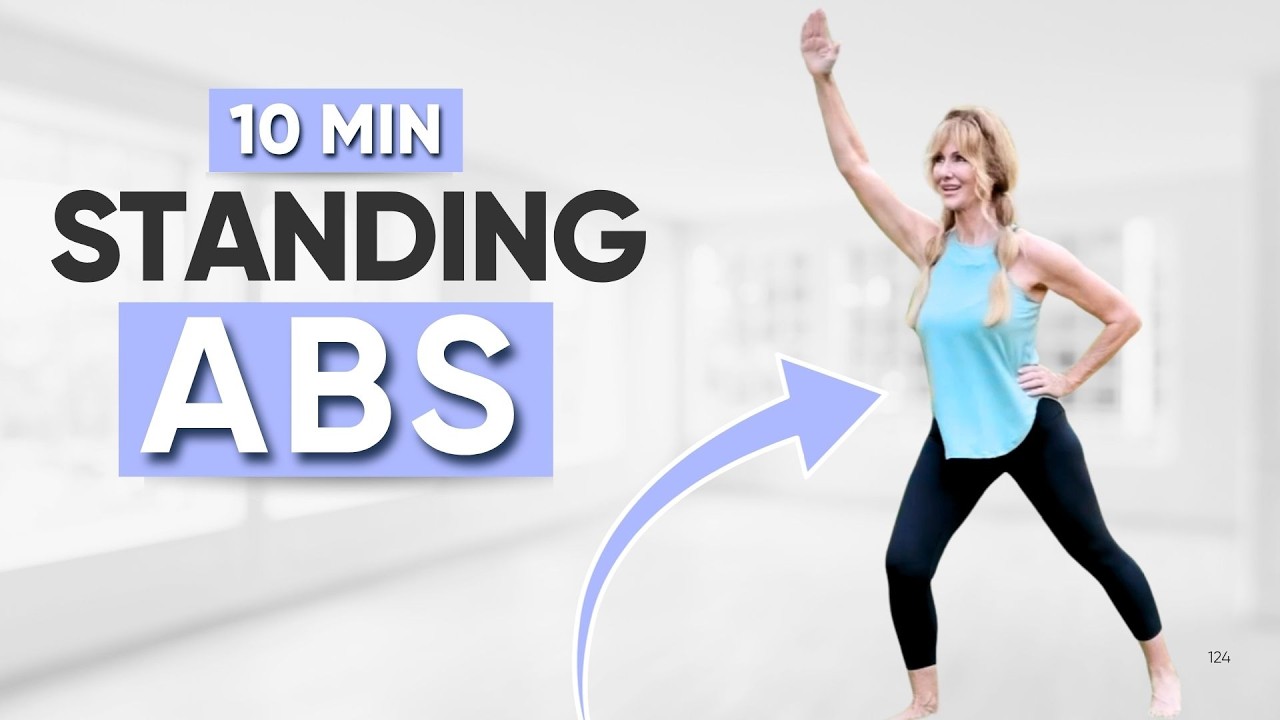 10 Min Standing Abs Workout for Women Over 50 | Burn Belly Fat Fast!
