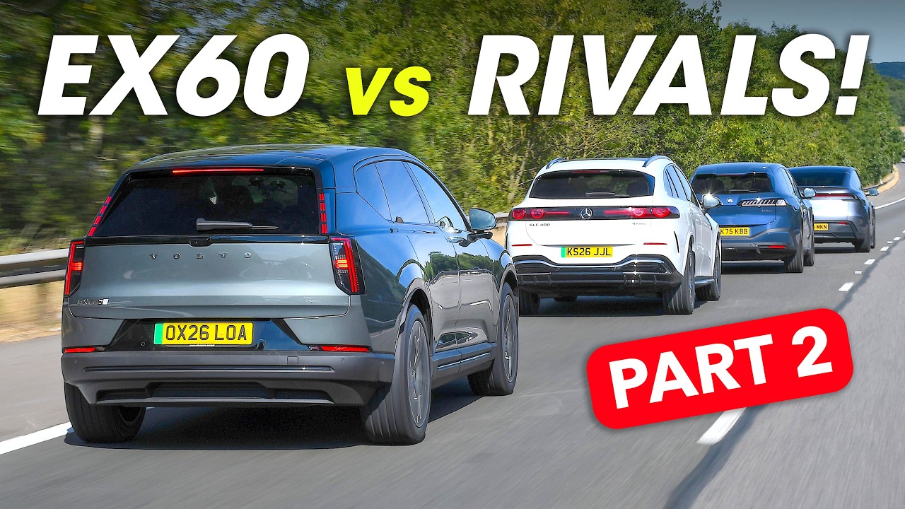 500-mile test! Volvo EX60 vs BMW iX3 vs Mercedes GLC vs Tesla Model Y (Part 2)