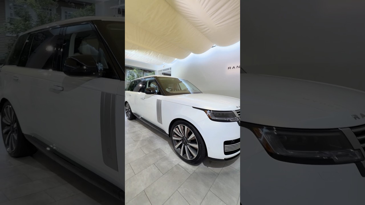 A $450,000 Range Rover with actual Mother of Pearl inside! 🐚