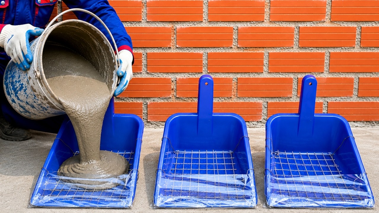 A Genius Cement Idea… Turning Simple Items Into Garden Decor!