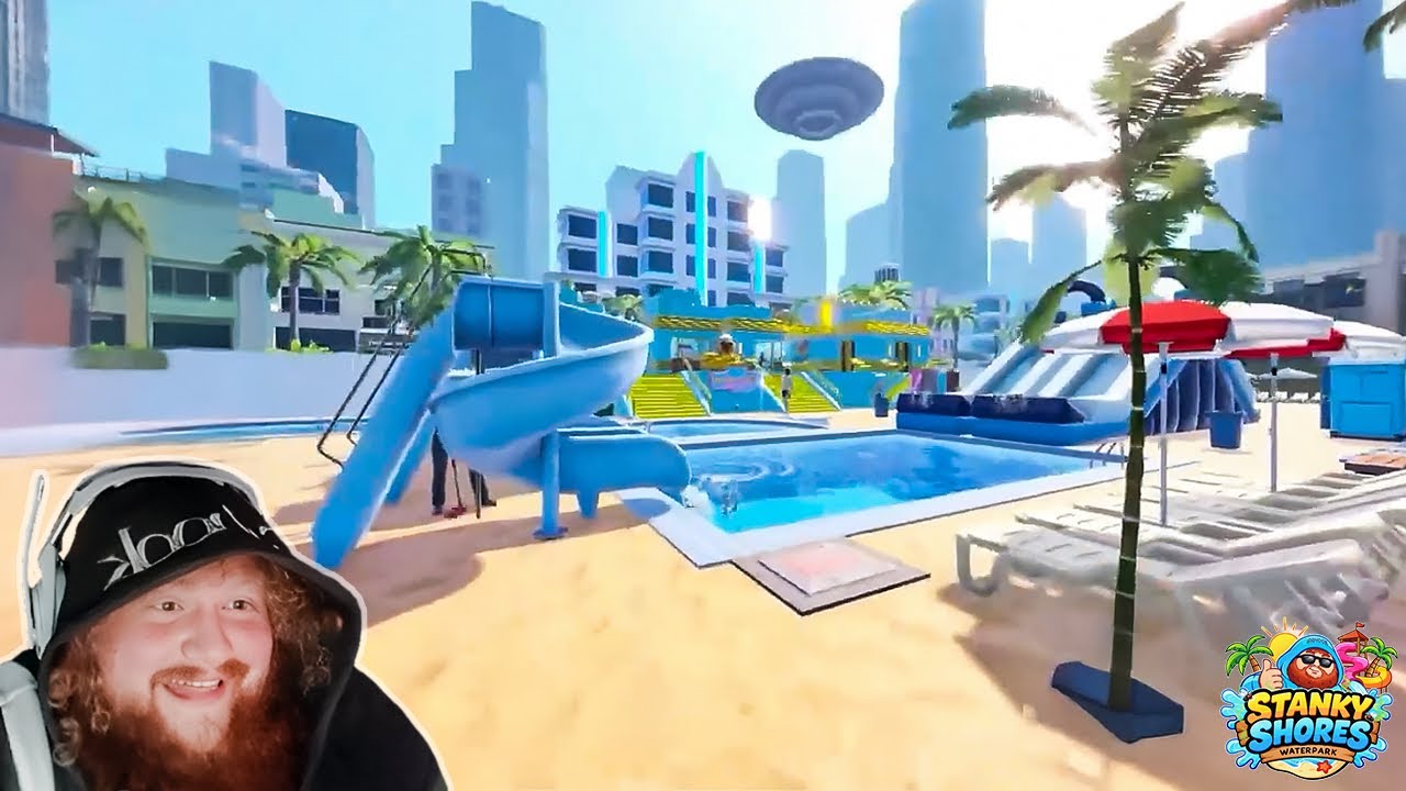 A UFO Showed Up To My Waterpark… (Stanky Shores Ep 9)