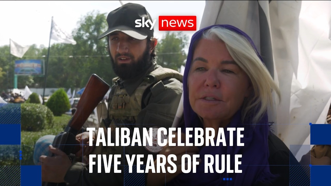 Afghanistan’s streets fill with Taliban celebrations while women are banned from public life