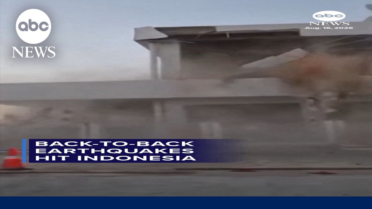 Back-to-back earthquakes hit Indonesia