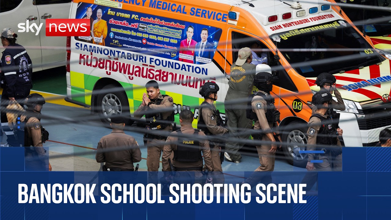 Bangkok school shooting scene | At least seven dead, including gunman