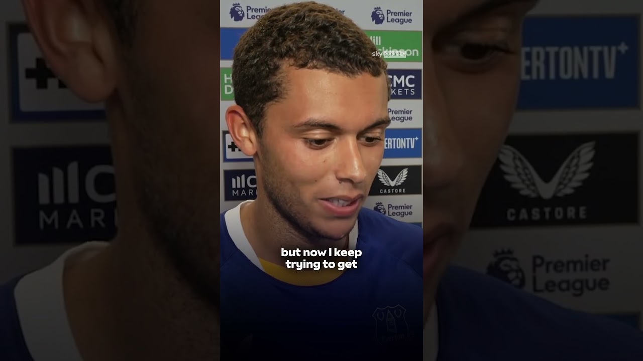 Brennan Johnson on his Everton ambitions after making his debut for the Toffees vs Lille