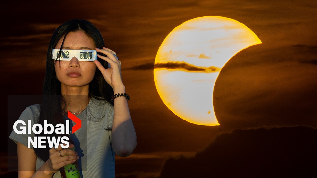 Crowds gather for rare celestial event in Europe as solar eclipse reaches “totality”
