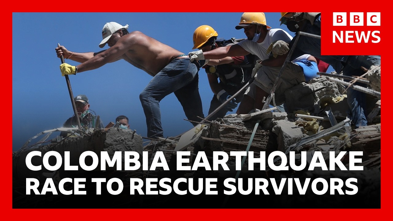 Desperate search for survivors as 240 confirmed dead in Colombia earthquake | BBC News