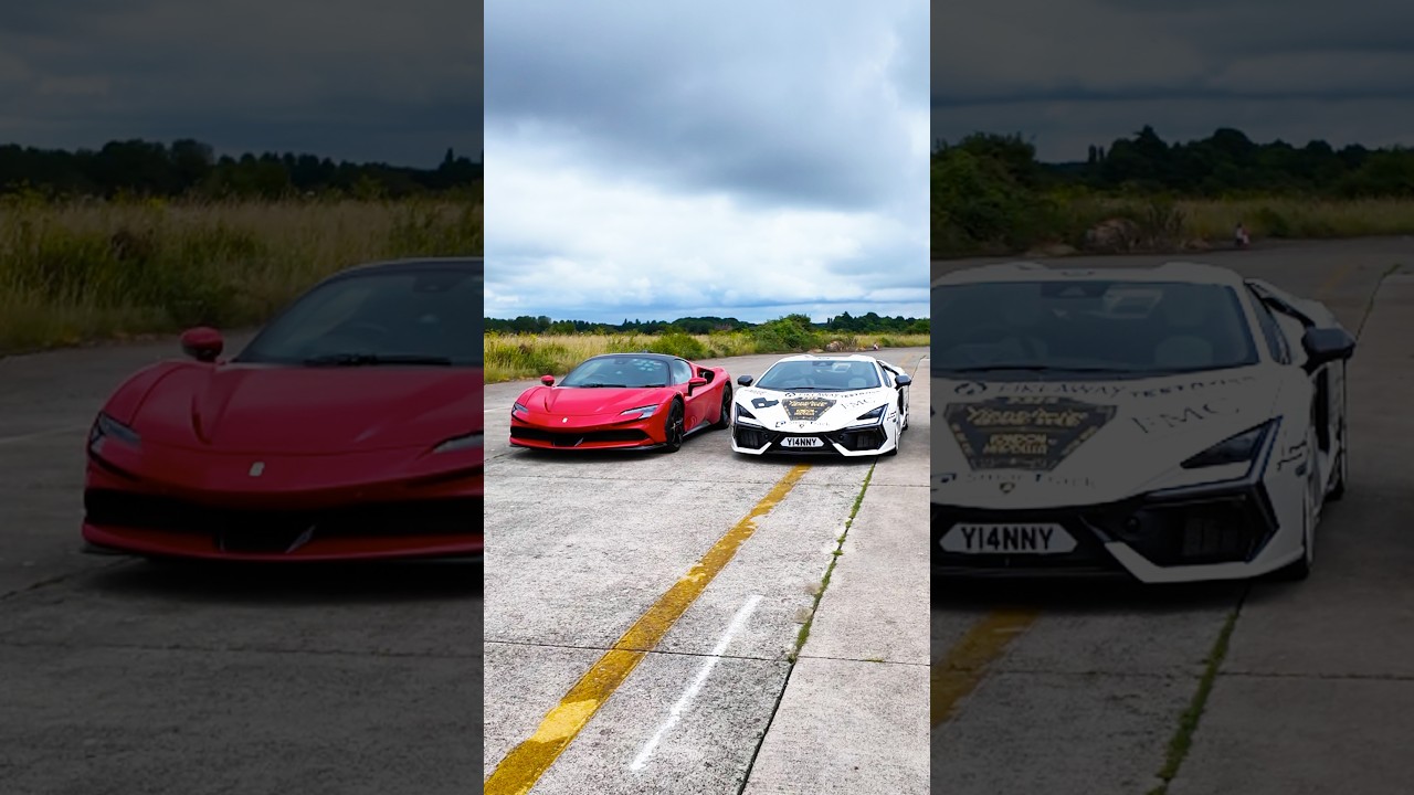 DIAL CAM DRAG: Ferrari v Lambo!