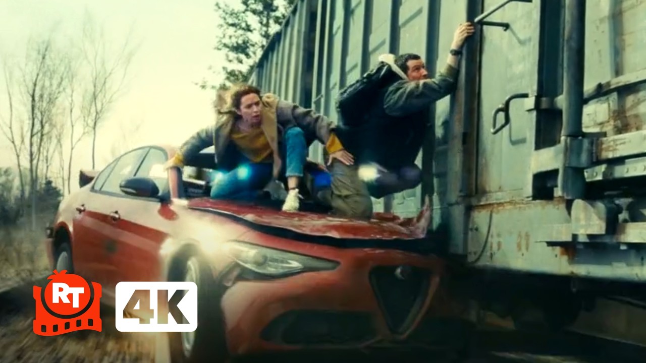 Disclosure Day (2026) 4K – Car vs. FREAKING FREIGHT TRAIN! (3/6) | Movieclips