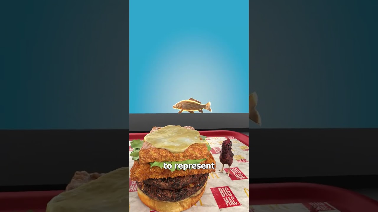 DIY McDonald’s Land Air And Sea Burger 🤨