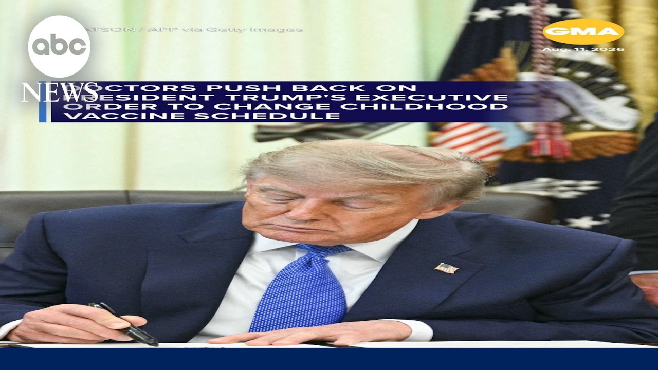 Doctors push back on President Trump’s executive order to change childhood vaccine schedule