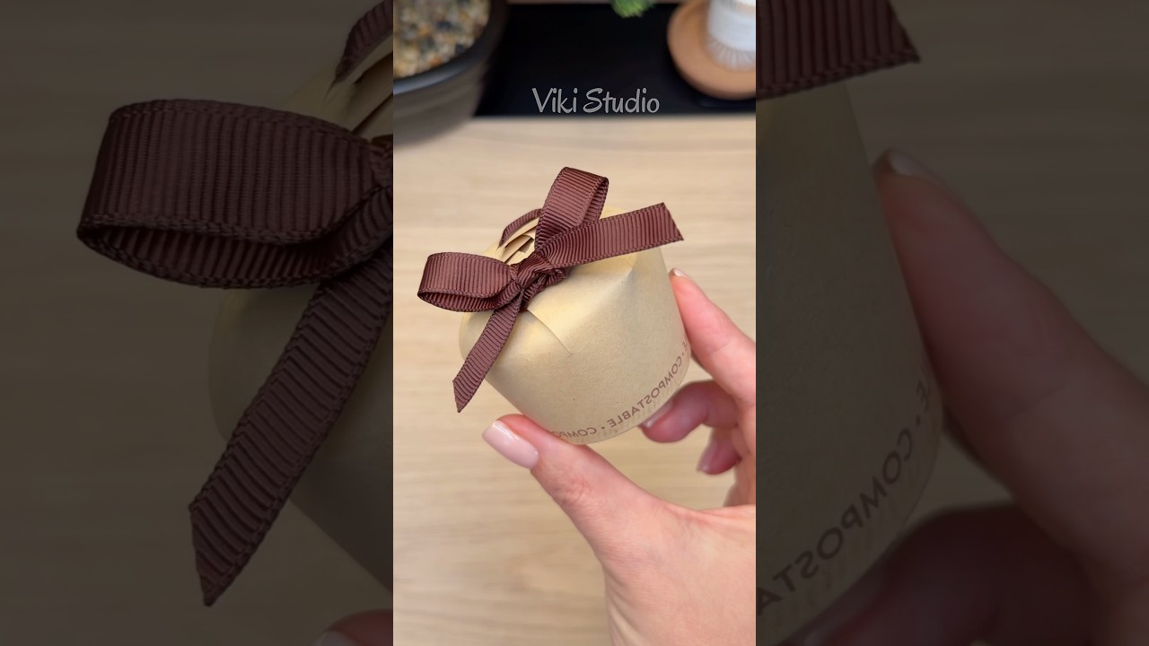 Easy DIY Gift Box from Paper Cups 🎁✨ #DIYGift #GiftBox #PaperCupCraft #EasyCraft #handmadegifts