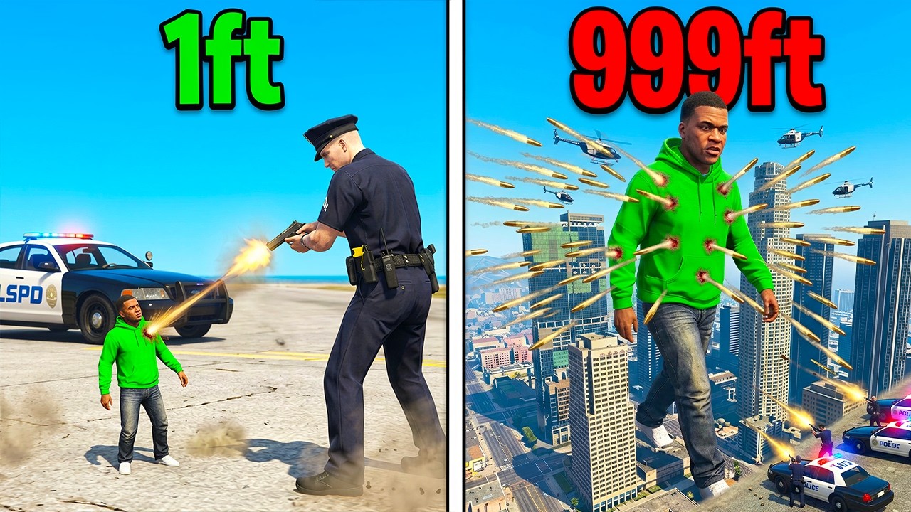 Every Time I Get Shot, I Grow BIGGER in GTA 5