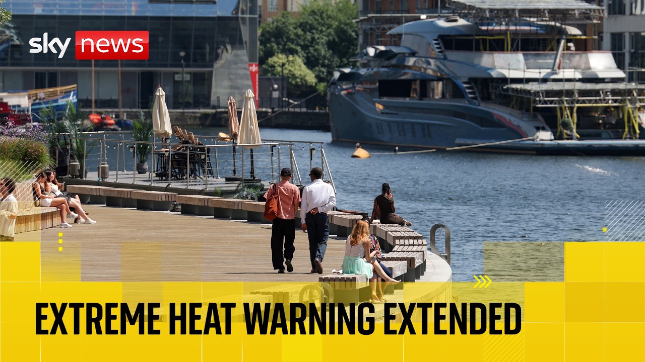 ‘Extreme heat’ warning extended to more areas across England