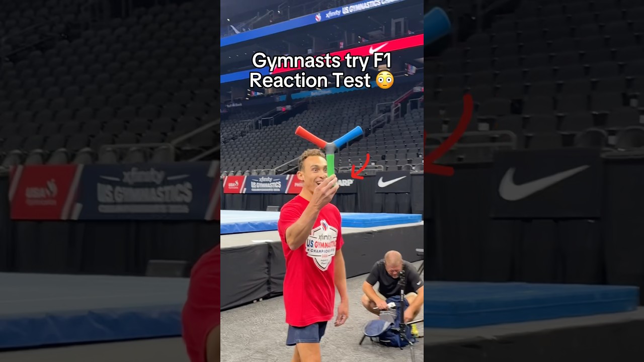 F1 Reaction test 😳#gymnastics #olympics #sports #gymnast #f1