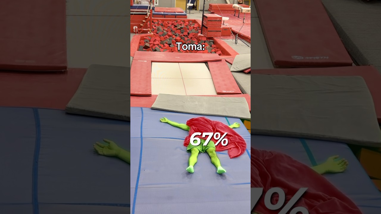 First to 100% wins! 😳#gymnastics #olympics #sports #gymnast #olympic