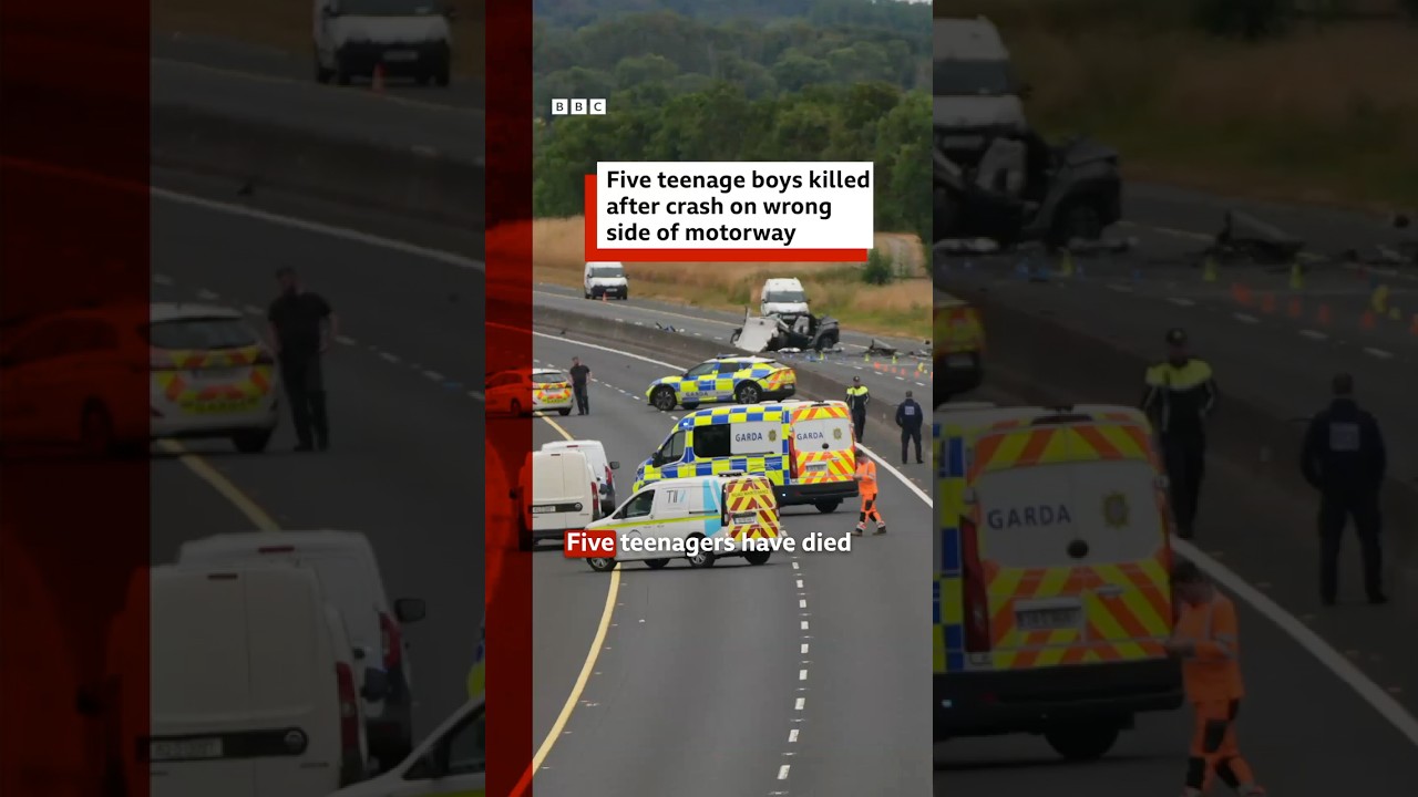 Five teenage boys killed after crash on wrong side of motorway. #Ireland #BBCNews