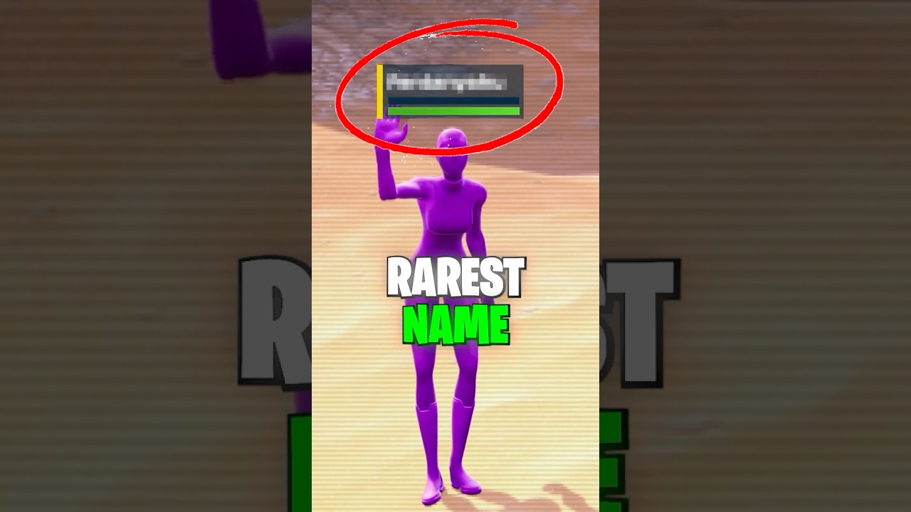 Fortnite’s *RAREST* Username!