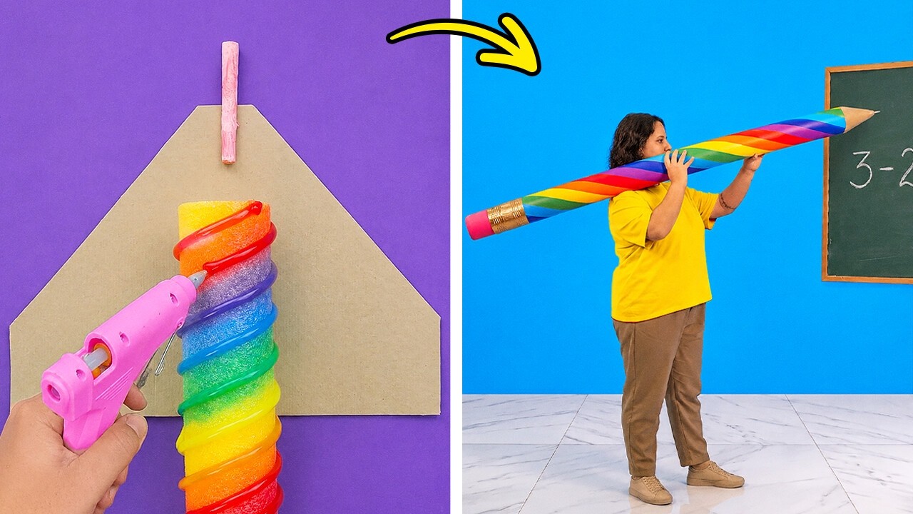 ✏️ Genius DIY stationery and student crafts for the new school year! 📚