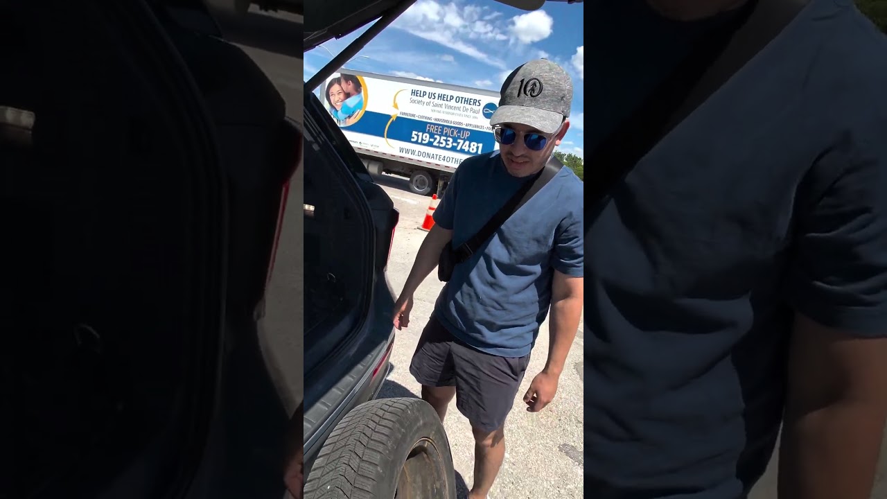 Guy was throwing out brand new tires! 🥺❤️