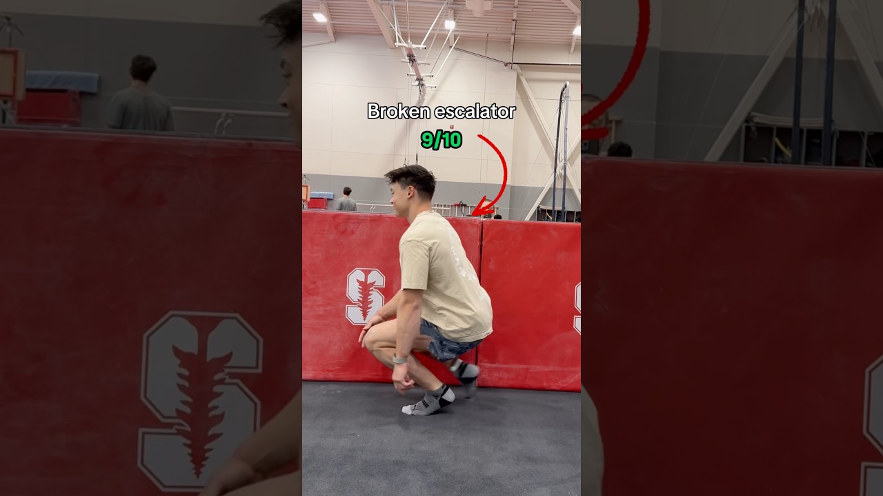 Gymnasts are too good at this 😂#gymnastics #olympics #sports #gymnast #olympic