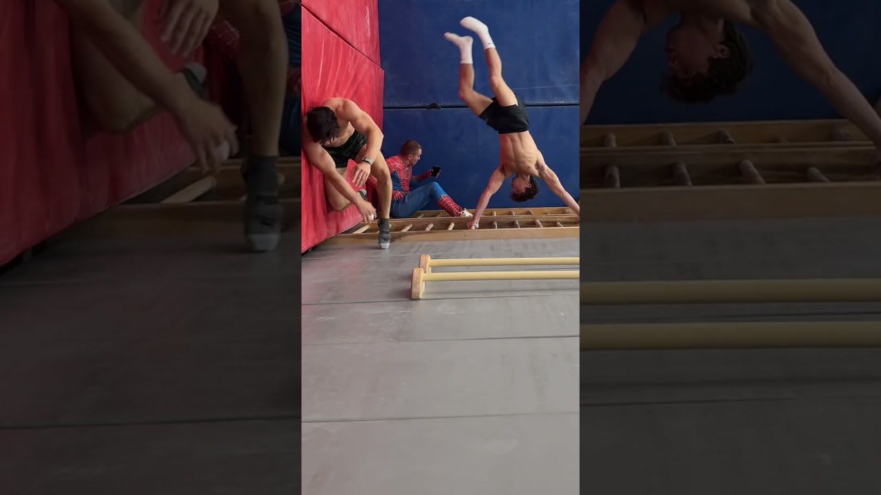 Hardest push-up EVER 🤯#gymnastics #olympics #sports #gymnast #olympic