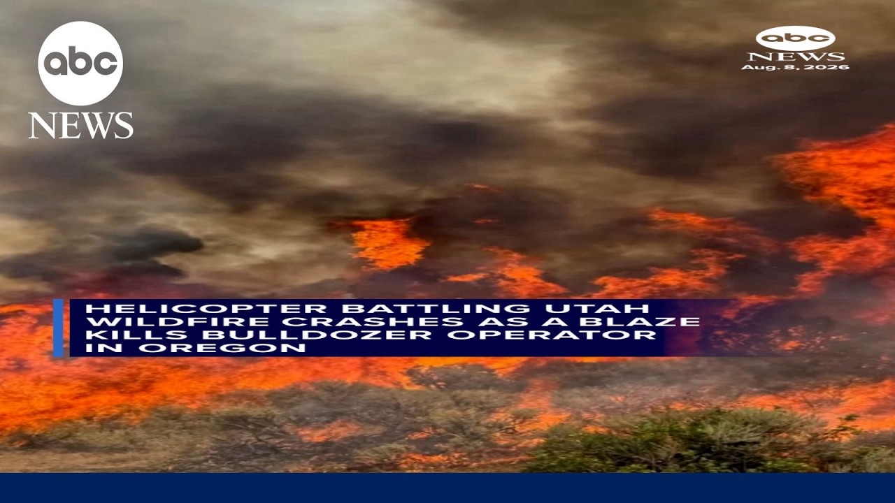 Helicopter battling Utah wildfire crashes
