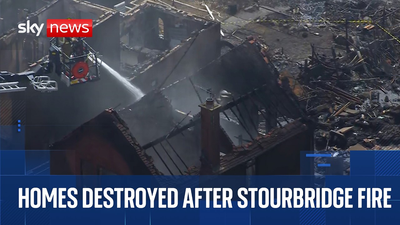 Homes destroyed following West Midlands fire