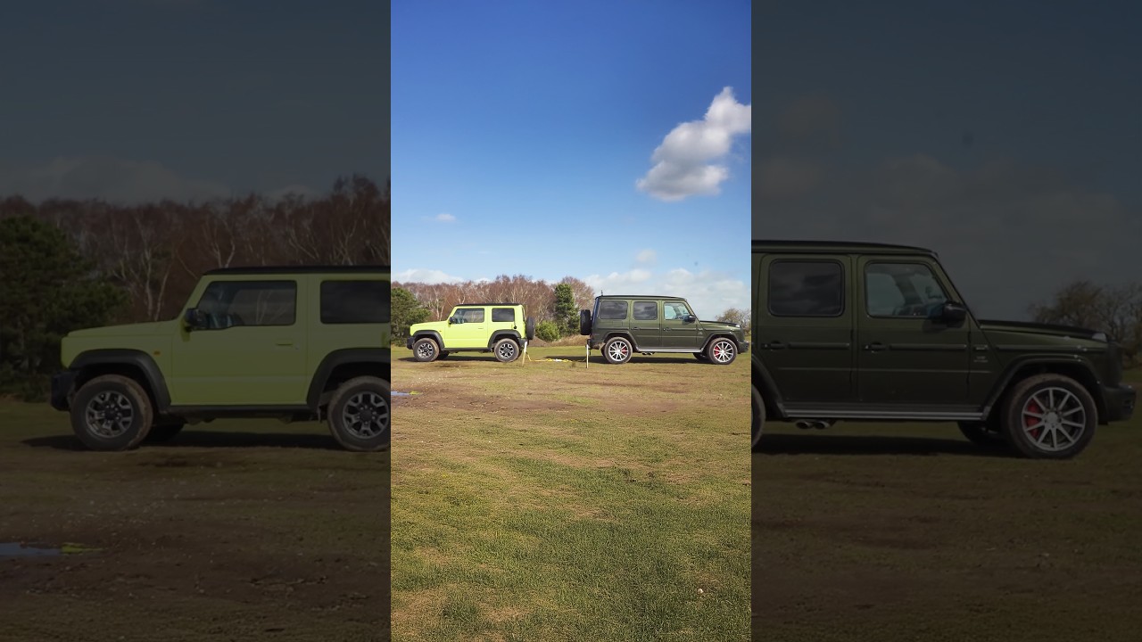 How many Jimnys does it take to pull a G Wagen?