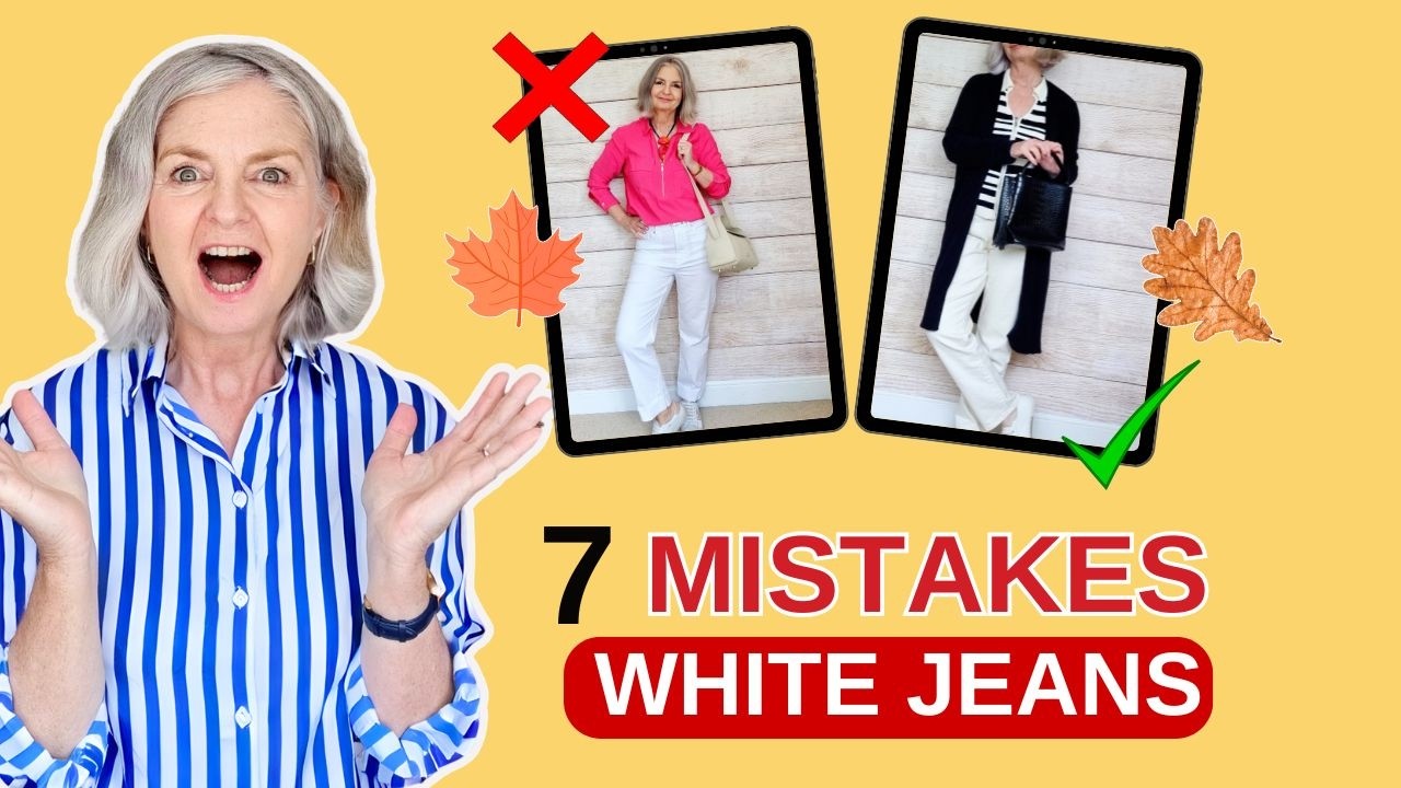 How NOT To Wear White Jeans in the Autumn (Over 50 & 60)