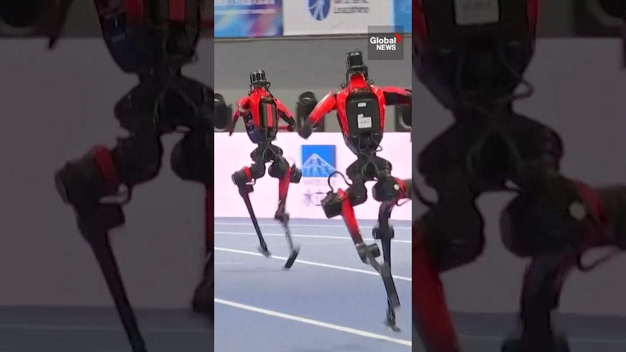 Humanoids spar, sprint and practice tai chi at the World Robot Games in Beijing