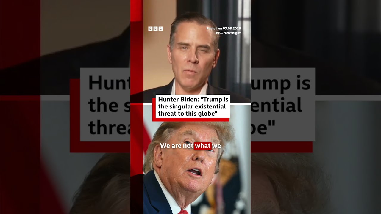 Hunter Biden: “Trump is the singular existential threat to this globe”. #BBCNews