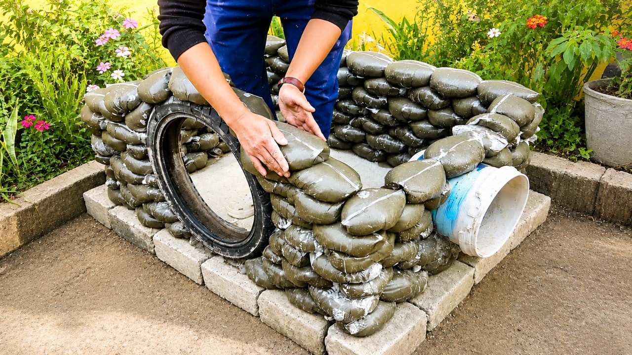 I Built a DOG HOUSE With CEMENT BAGS.. You Won’t Believe the Result!